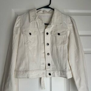 Women's Cream Denim Jacket